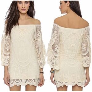 Jen’s Pirate Booty | Lace Off the Shoulder Dress